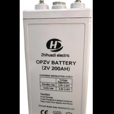 储能蓄电池2V 200AH 300AH 420AH 250AH OPZV 490A管式电瓶直供