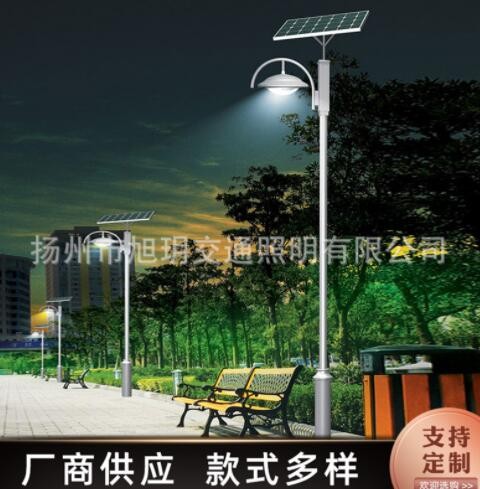 3米4米LED太阳能庭院灯定制批发 复古中式户外花园照明景观庭院灯