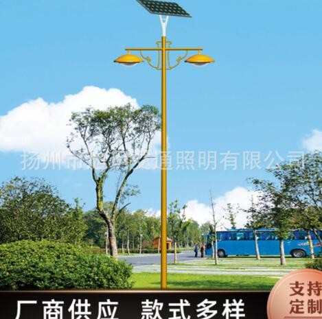 现货仿古中式太阳能庭院灯小区3米4米户外景区公园LED庭院灯定制图2