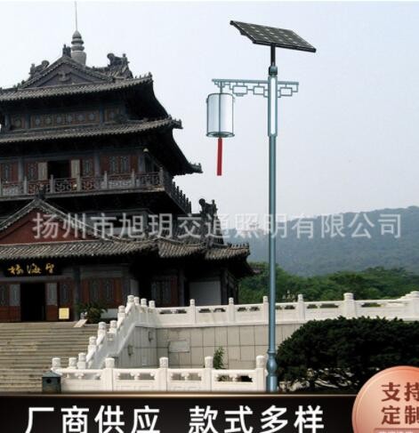 现货仿古中式太阳能庭院灯小区3米4米户外景区公园LED庭院灯定制图3