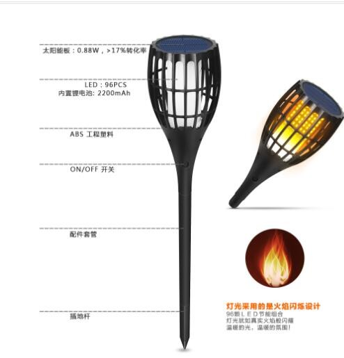 厂家太阳能灯草坪地插庭院灯太阳能户外led景观投光灯装饰感应灯图3