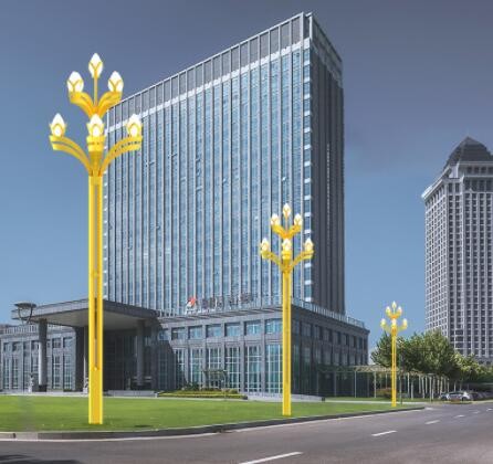 新农村一体化市电led公路灯6米直杆杆 户外防水马路灯A字臂海螺臂图2