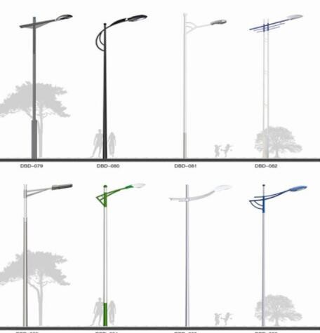 可制作LED太阳能路灯 8米100w镀锌户外新农村单臂市政工程道路灯图2