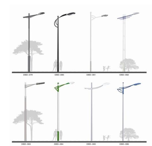 LED市电单臂路灯 新农村建设30W5米6米8米户外工程照明单臂路灯杆