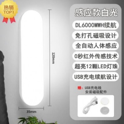 全自动led感应小夜灯宿舍用床头夜灯人走灯灭走廊卫生间灯不插电