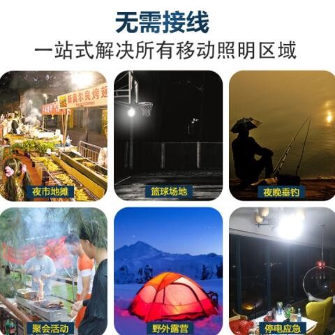 充电式灯泡 led夜市摆摊照明灯家用便携式户外露营停电应急球泡灯图3