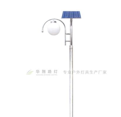 批发led太阳能庭院灯 3米3.5米不锈钢现代球形圆形公园小区庭院灯图3