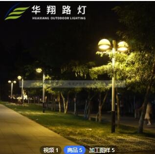 厂家定制特色民族风LED庭院灯 中式复古小区景区街道双头景观灯图3