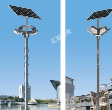 庭院灯led太阳能仿古太阳能路灯 一体化路灯雷达户外路灯厂家图2