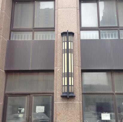 中式太阳能庭院景观墙壁灯 户外酒店立柱壁灯 室内过道仿云石壁灯图3