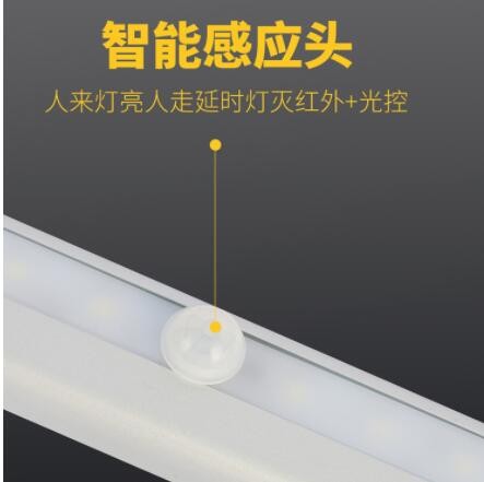 跨境爆款感应小夜灯智能人体感应灯充电橱柜灯led人体感应衣柜灯