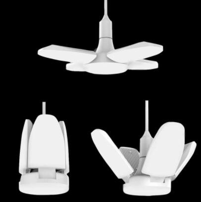 跨境新品LED折叠车库灯 三叶 四叶球泡灯宽压高亮恒流灯泡图3