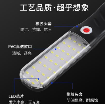 led充电手持应急灯户外地摊夜市照明工作灯三档调光可磁吸图2