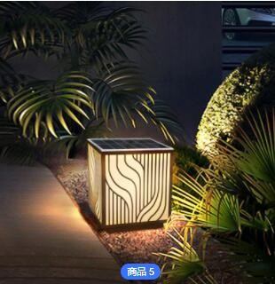 太阳能柱头灯别墅围墙门柱照明灯农村室外围栏灯太阳能户外庭院灯图2