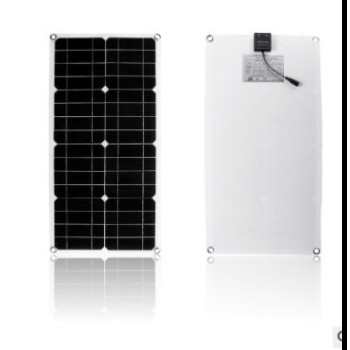 25W 16V 单晶硅PET柔性透明太阳能充电板 太阳能车载充，图2