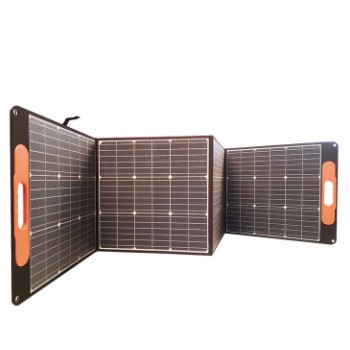 户外便携式大功率200W18V5V单晶太阳能折叠包 太阳能光伏板储能图2