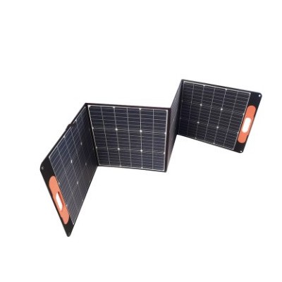 户外便携式大功率200W18V5V单晶太阳能折叠包 太阳能光伏板储能