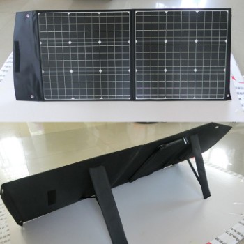 单晶硅100w18v便携式可折叠太阳能板 储能电源户外应急充电光伏板图3