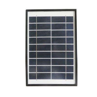 现货 多晶硅5瓦9伏塑料边框太阳能板 黑色边框太阳能发电板组件